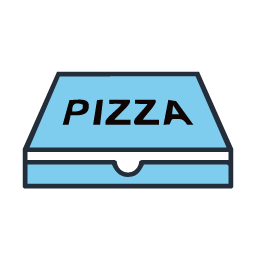 pizza box (empty)